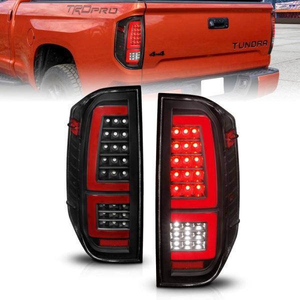 ANZO 2014-2021 Toyota Tundra LED Taillights Black Housing Clear Lens For Discount
