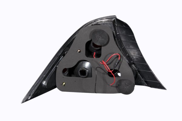 ANZO 2001-2003 Honda Civic Taillights Black w  Halo For Discount - Image 3