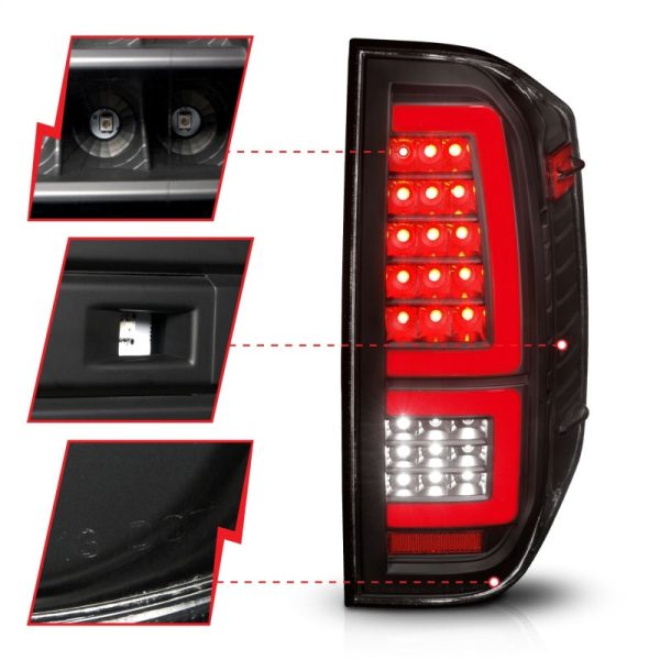 ANZO 2014-2021 Toyota Tundra LED Taillights Black Housing Clear Lens For Discount - Image 3
