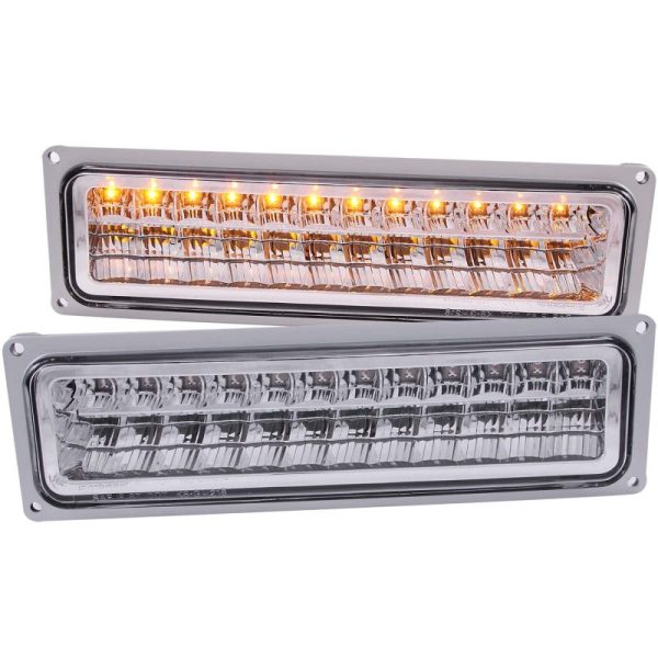 ANZO 1988-1998 Chevrolet C1500 LED Parking Lights Chrome For Discount